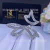Custom Jewelry Van Cleef & Arpels Contes d’Hiver Between the Finger ring 18k white gold Diamond VCARP3J600