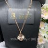 Custom Jewelry Van Cleef & Arpels Magic Alhambra Long Necklace Guilloché Rose Gold