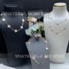 Custom Jewelry Van Cleef & Arpels Sweet Alhambra long necklace 16 motifs rose gold VCARO8DG00