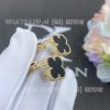 Custom Jewelry Van Cleef & Arpels Vintage Alhambra Earrings 18k yellow gold Onyx VCARA44200