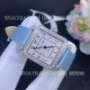 Custom Watches Charles Oudin Pansy Retro Medium light-blue satin strap Watch Arabic Style -24mm