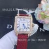 Custom Watches Charles Oudin Pansy Retro Maroon Straps Rose Watch Roman Style – 24mm