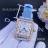 Custom Watches Charles Oudin Pansy Retro Medium light-blue satin strap Rose Watch Arabic Style – 24mm