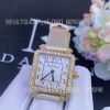 Custom Watches Charles Oudin Pansy Retro White Straps Yellow Watch Arabic Style- 24mm