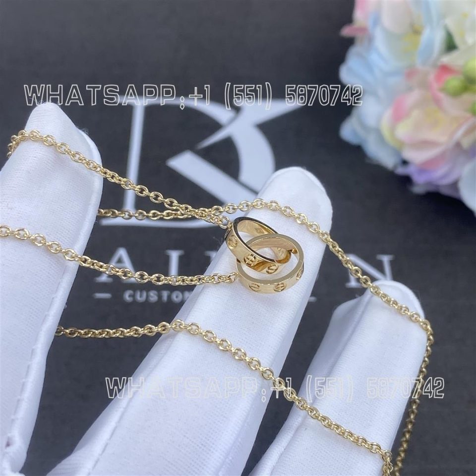 Custom Jewelry Cartier Love Necklace Yellow Gold B7212400