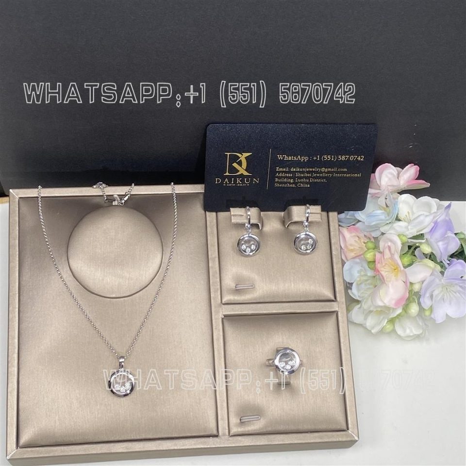 Custom Jewelry Chopard Happy Diamonds Icons Pendant White Gold Diamonds 79A018-1001