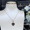 Custom Jewelry Chopard Happy Hearts Pendant Rose Gold Onyx 797482-5201