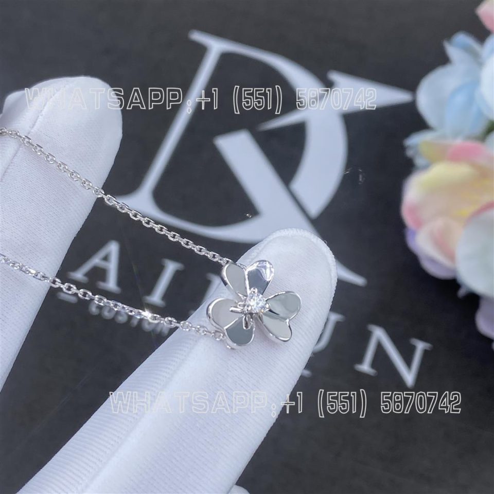 Custom Jewelry Van Cleef & Arpels Frivole bracelet, mini model white gold, Diamond VCARP0J500