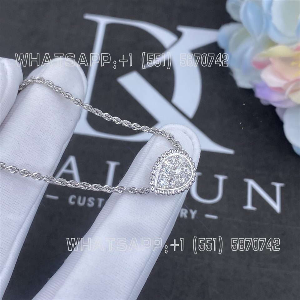 Custom Jewelry Boucheron Serpent Bohème Bracelet S Motif in 18k White Gold JBT00362M