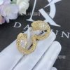 Custom Jewelry Boucheron Serpent Bohème Diamants Yellow Gold Diamond Earrings JCO04CAB01