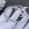 Custom Jewelry Bulgari B.zero1 bracelet white gold with pavé diamonds BR855967