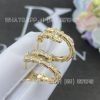 Custom Jewelry Bulgari Serpenti Viper 18K Yellow Gold Earrings Set With Pavé Diamonds