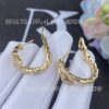 Custom Jewelry Bulgari Serpenti Viper 18K Yellow Gold Earrings Set With Pavé Diamonds