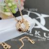 Custom Jewelry Bulgari Serpenti Viper Necklace 18 kt rose gold pendant necklace set with fancy rubies 360659