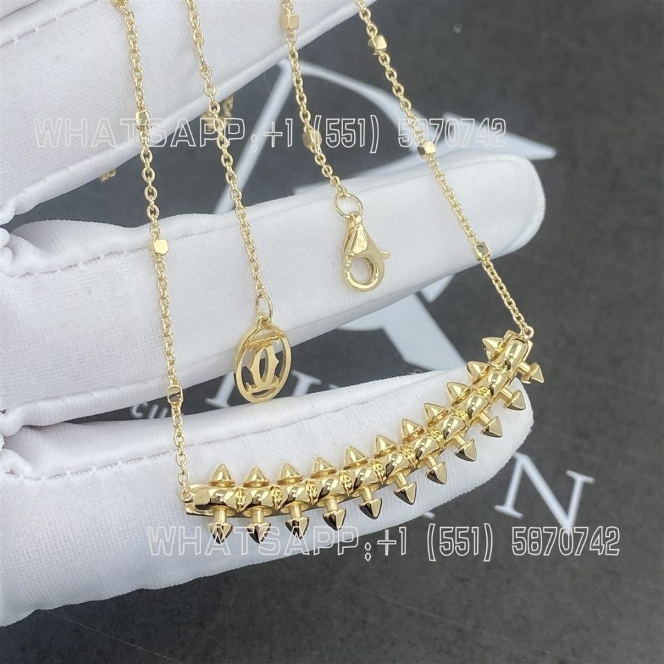 Custom Jewelry Cartier Clash De Cartier Necklace 18K Yellow Gold