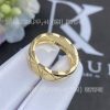 Custom Jewelry Chanel Coco Crush Ring Quilted Motif, Small Version Yellow Gold and Diamonds J10864