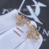 Custom Jewelry Chanel Comète Étoile Filante Earrings Rose Gold Diamonds