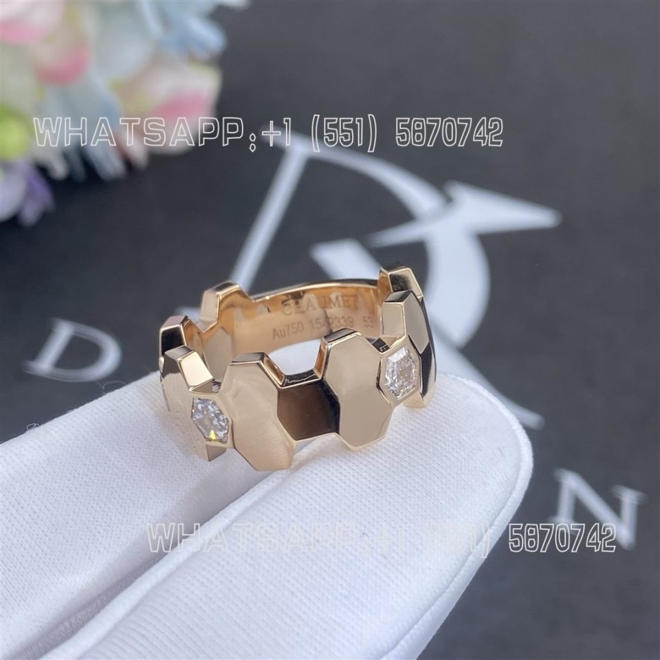 Custom Jewelry Chaumet Paris Bee My Love Ring Rose Gold, Diamonds 085091