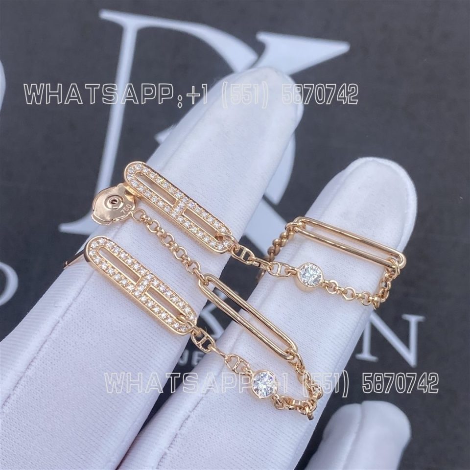 Custom Jewelry HERMES Chaine D'ancre Chaos Earrings H222516B