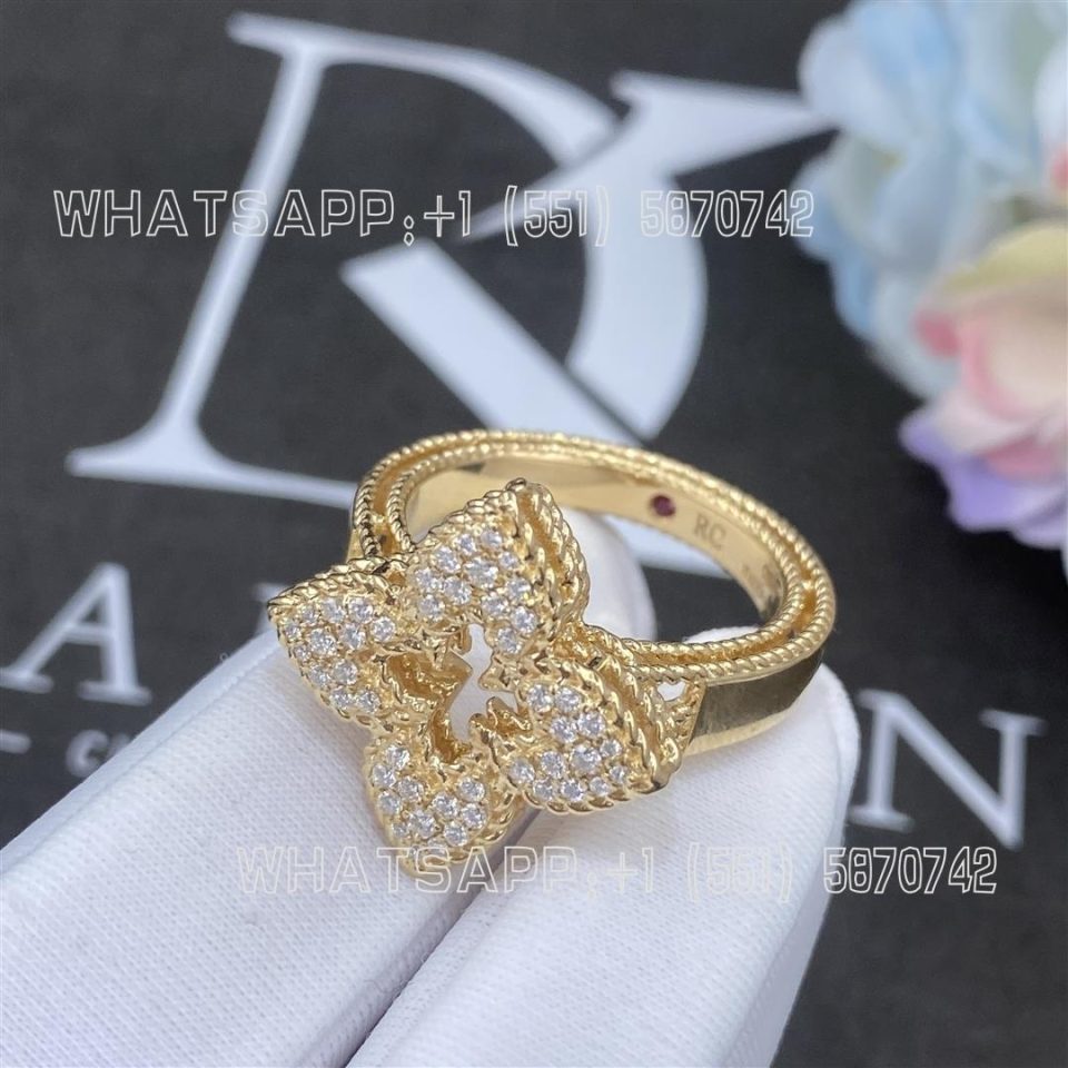 Custom Jewelry Roberto Coin Venetian Princess Ring with Diamonds ADR777RI3259