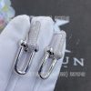 Custom Jewelry Tiffany HardWear Large Link Earrings in White Gold with Pavé Diamonds 70353148