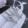Custom Jewelry Tiffany HardWear Large Link Earrings in White Gold with Pavé Diamonds 70353148