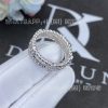 Custom Jewelry Van Cleef & Arpels Perlée sweet clovers ring White gold Diamond VCARP6MN00
