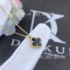 Custom Jewelry Van Cleef & Arpels Sweet Alhambra pendant Yellow gold, Onyx