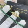 Custom Jewelry Fred Force 10 Bracelet 18k yellow gold and diamonds medium model Emerald Cable 0B0070-6B1087