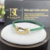 Custom Jewelry Fred Force 10 Bracelet 18k yellow gold and diamonds medium model Emerald Cable 0B0070-6B1087