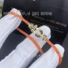 Custom Jewelry Fred Force 10 Bracelet 18k yellow gold medium model Orange Cable 0B0069- 6B0348