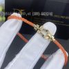 Custom Jewelry Fred Force 10 Bracelet 18k yellow gold medium model Orange Cable 0B0069- 6B0348