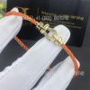 Custom Jewelry Fred Force 10 Bracelet 18k yellow gold medium model Orange Cable 0B0069- 6B0348