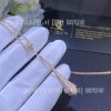 Custom Jewelry Marli Cleo Rev Full Diamond Long Chain Drop Pendant Necklace In Rose Gold CLEO-N85