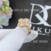 Custom Jewelry Van Cleef & Arpels Vintage Alhambra ring rose gold, Diamond VCARP2R400