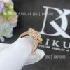 Custom Jewelry Van Cleef & Arpels Vintage Alhambra ring rose gold, Diamond VCARP2R400