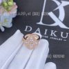 Custom Jewelry Van Cleef & Arpels Vintage Alhambra ring rose gold, Diamond VCARP2R400