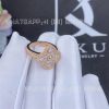 Custom Jewelry Van Cleef & Arpels Vintage Alhambra ring rose gold, Diamond VCARP2R400