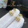 Custom Jewelry Van Cleef & Arpels Sweet Alhambra Earrings Guilloché Yellow Gold-Design Jewelry