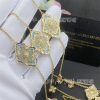 Custom Jewelry Buccellati Opera Tulle Necklace in Yellow Gold Set with Turquoise JAUNEC018026