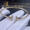 Custom Jewelry Tiffany T Pavé Diamond Wire Bangle in Yellow Gold 73588235