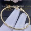 Custom Jewelry Tiffany T Pavé Diamond Wire Bangle in Yellow Gold 73588235