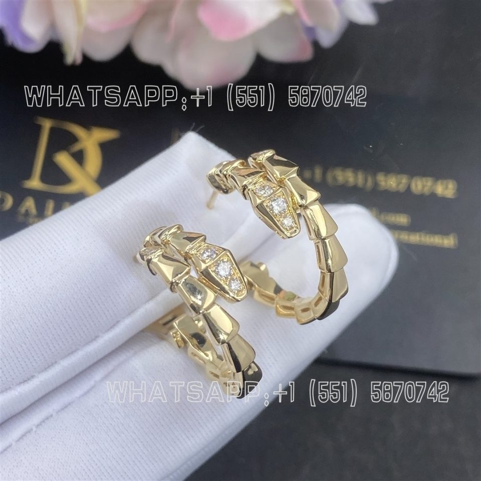 Custom Jewelry Bulgari Serpenti Viper Earrings 18 kt yellow gold 360444