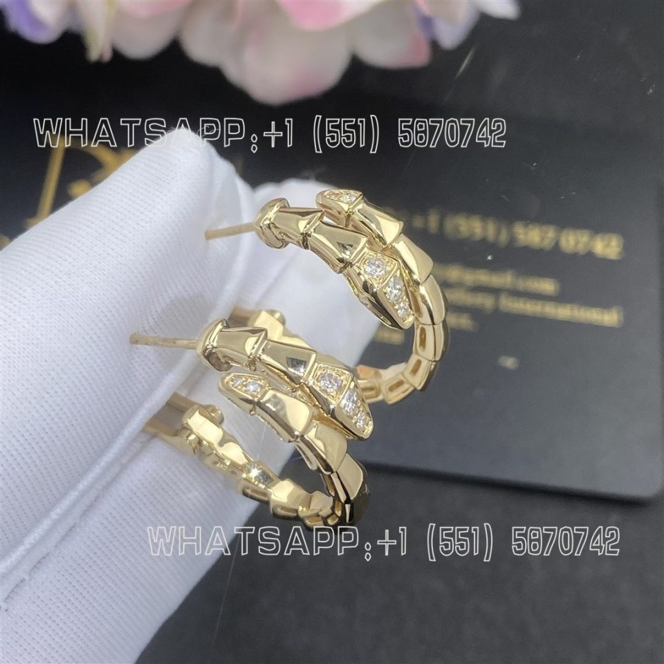 Custom Jewelry Bulgari Serpenti Viper Earrings 18 kt yellow gold 360444