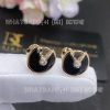 Custom Jewelry Cartier Amulette De Cartier Earrings, XS Model Onyx Rose Gold B8301239