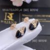 Custom Jewelry Cartier Amulette De Cartier Earrings, XS Model Onyx Rose Gold B8301239