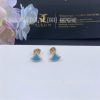 Custom Jewelry Bulgari Divas’ Dream 18 kt yellow gold earrings set with turquoise 361442