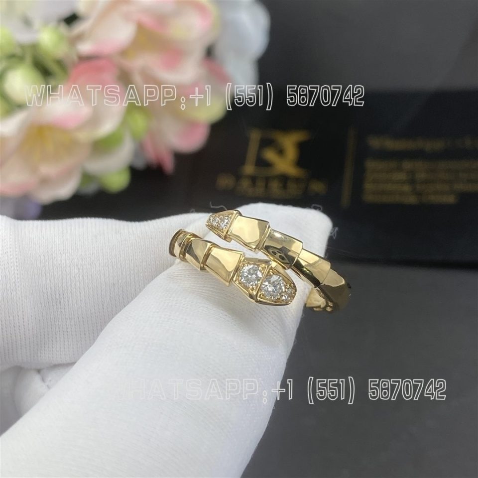 Custom Jewelry Bulgari Serpenti Viper Ring 18 kt yellow gold 360461