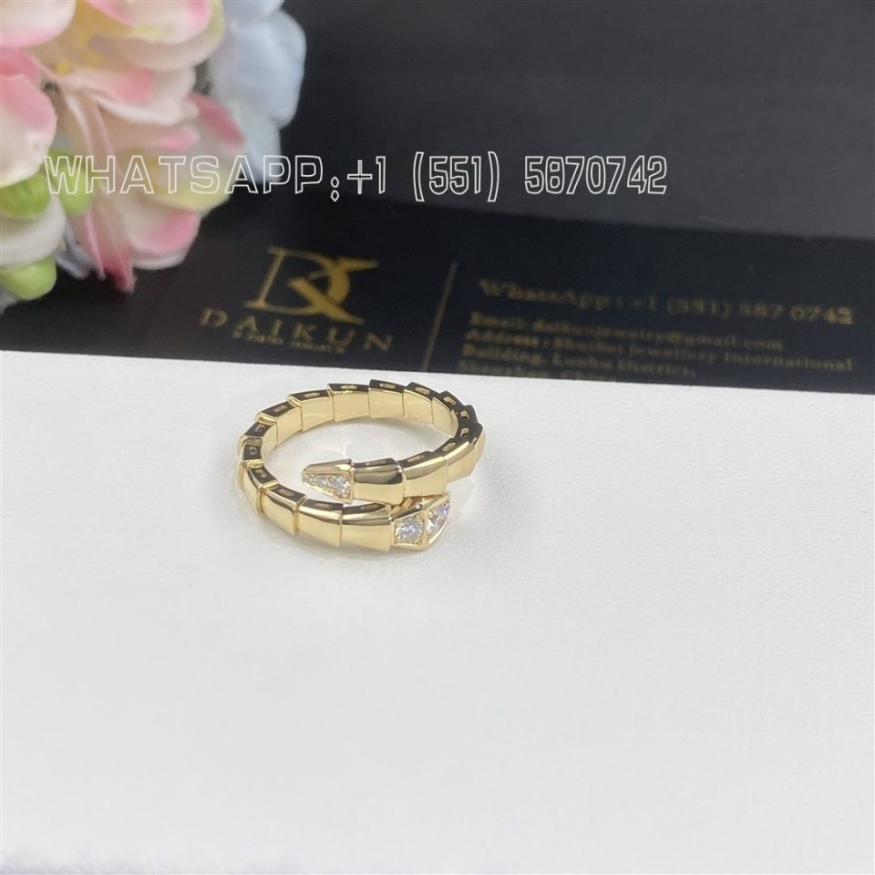 Custom Jewelry Bulgari Serpenti Viper Ring 18 kt yellow gold 360461