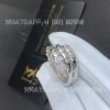 Custom Jewelry Bulgari Serpenti Viper Two-Coil Ring 18K White Gold Set With Demi-Pavé Diamonds